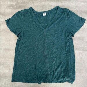Womens Clothes - Dark Teal Green Blouse Shirt - Small
